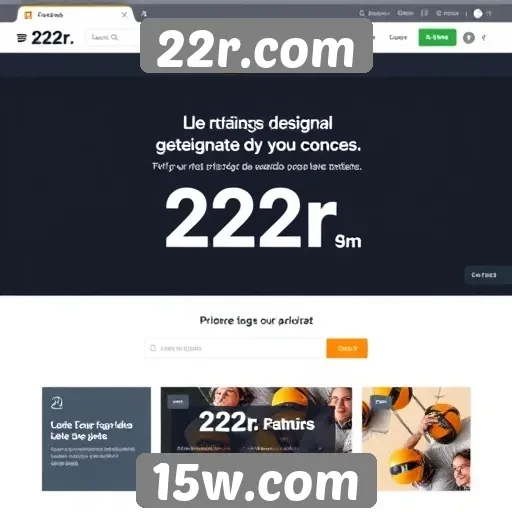 Explorando a usabilidade e design do 22r.com