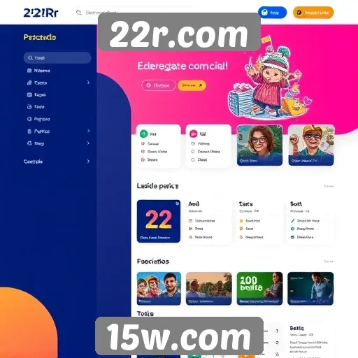 Interface do usuário do site 22r.com é intuitiva